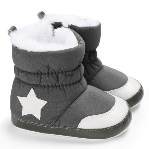 Kids Winter Shoes Snowfield Snow Boots, Size:11CM(Grey)