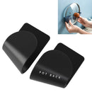 5 PCS Simple Household Punch-free Multifunctional Wall-mounted Pot Cover Rack Storage Shelf(Black)