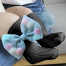 Autumn and Winter Cute Hair Ball Big Bow Baby Cotton Socks, Size:0 to 2 Years Old(Black)