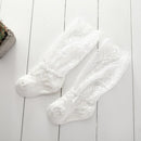 Delicate Cute Baby Lace Pile Socks Baby Socks, Size:M(White)