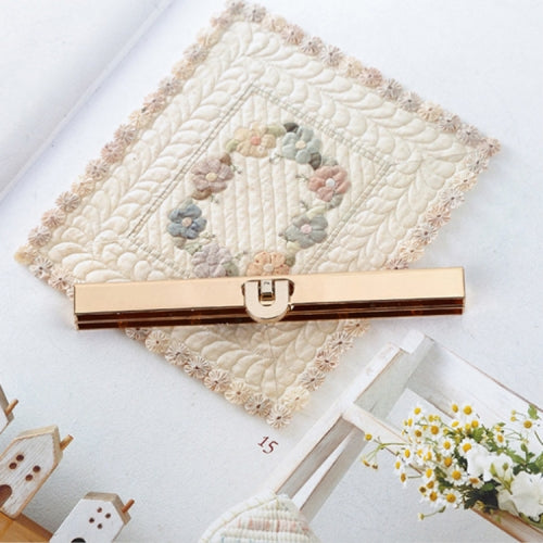 5 PCS Electroplated U-shaped Headband Screw Mouth Bag Accessories, Specification:11.4cm Light Gold