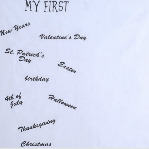 Newborn Toddler Baby Milestone Blanket Photo Photography Tool Prop Letter Backdrop Clock Calendar Background Blanket(words)