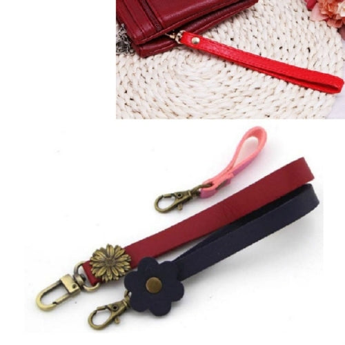 3 PCS Short PU Wallet Handle Decoration, Random Color Delivery