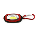 Portable Mini Keychain Pocket Torch COB LED Light Flashlight Lamp with 3 Modes(Red)