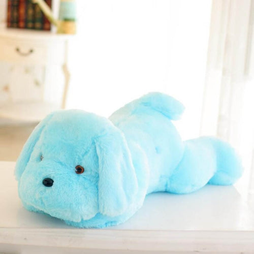 80CM Glow Plush Toy Dog Children Birthday Gift(Blue)