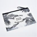 5 PCS Fashion Travel Women Clear Transparent Cosmetic Bag Small Large PVC Necessary Makeup Bag Case Bath Wash Organizer Set(Coconut Tree (30 * 23cm))