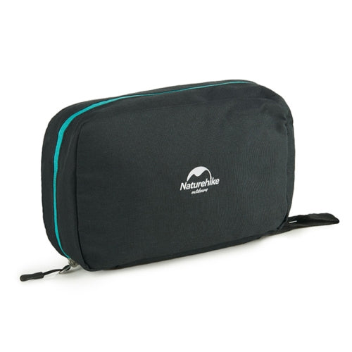 Naturehike Travel Dry and Wet Separation Toiletry Bag for Men and Women Large Portable Waterproof Cosmetic Bag Storage Bag Travel Goods, Size:M(Black)