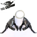 2 PCS / Pair Mountain Bike Conjoined Finger Dial 7/8/21/24 Speed Transmission