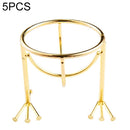 5 PCS Beauty Egg Shelf Storage Box Rack Puff Makeup Sponge Egg Dustproof Bracket, Model:Claw(Gold)