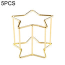 5 PCS Beauty Egg Shelf Storage Box Rack Puff Makeup Sponge Egg Dustproof Bracket, Model:Pentagram(Gold)