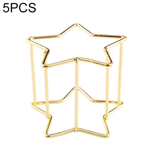 5 PCS Beauty Egg Shelf Storage Box Rack Puff Makeup Sponge Egg Dustproof Bracket, Model:Pentagram(Gold)