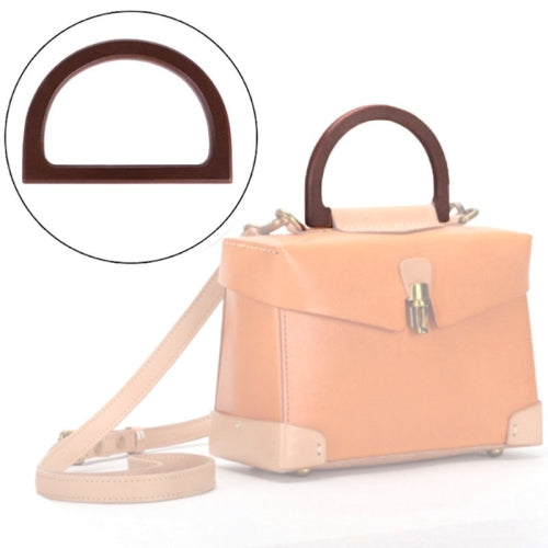 6 PCS D-shaped Wooden Handle Handbag Accessories