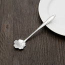 3 PCS Stainless Steel Household Creative Flower Spoon Coffee Stirring Spoon, Style:Cherry Blossom Spoon