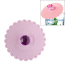 Lace Edge Dust-proof Environmental Protection Silicone Cup Cap(Lilac Purple)