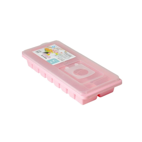Candy Color Creative Ice Cream Ice Lattice Ice Cube Mold with Lid(Pink)