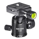 BEXIN 360 Degree Rotation Aluminum Alloy Tripod 30mm Ball Head with Quick Release Plate