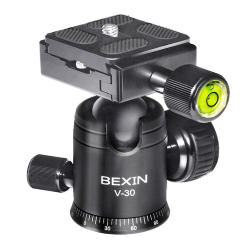 BEXIN 360 Degree Rotation Aluminum Alloy Tripod 30mm Ball Head with Quick Release Plate