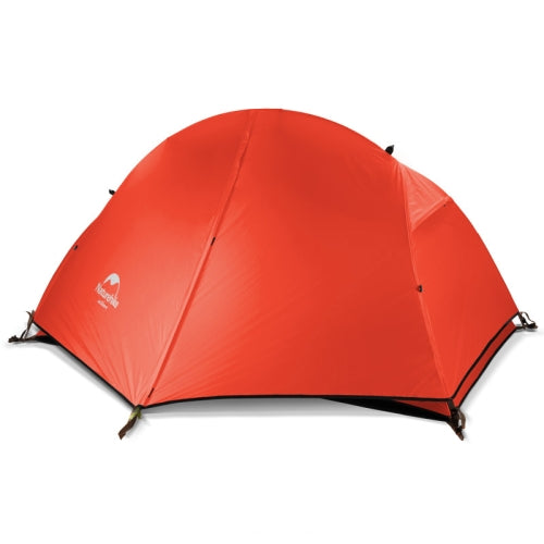 Naturehike NH18A095-D Double-layer Outdoor Ultra-light Rainstorm-proof Camping Tent, Style:Single Plaid-Orange