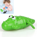 10 PCS Baby Bath Toys Playing in Water Swimming Clockwork Toys(Green Small Crocodile)