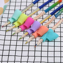 6 PCS / Set?Flowers Pattern Holding Pen Posture Corrector Silicone Pen Case Writing Posture Tools
