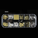 3 PCS Rhinestones 3D Crystal Clear Stones Gems Pearl DIY Nail Art Decorations(KQH642)