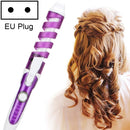 Professional Salon Hair Curler Magic Spiral Curling Iron Ceramic Electric Hair Curling Wand(Purple)
