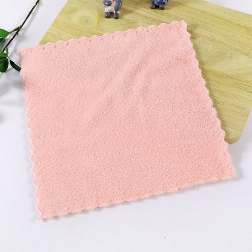Small Microfiber Face Towel Super Absorbent Bathroom Towels(Pink)
