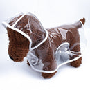 Waterproof Transparent Raincoat Clothing for Pet Dog, Size:XL(Transparent)