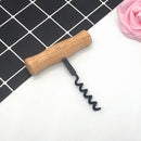 5 PCS Wine Opener Household Wine Corkscrew with Wood Handle, Color:Black