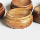 Crystal Ball Wenwan Wooden Base Ornaments, Specification:Asian Pear Drum Shape 3x2.5cm