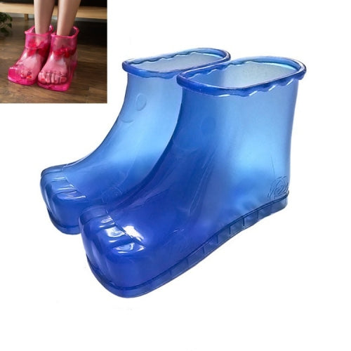 Non-Magnetic Portable Household Plastic High Tube Bubble Foot Shoes Bubble Bucket, Size:Height 16.5CM 42 Yards(Blue)