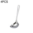 4 PCS Stainless Steel Soup Spoon Restaurant Common Spoon Household Rice Bowl, Size:Small