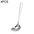 4 PCS Stainless Steel Soup Spoon Restaurant Common Spoon Household Rice Bowl, Size:Large