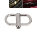 10 PCS Bag Metal Chain Length Adjustment Buckle(Silver White)