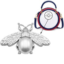 5 PCS Luggage Metal Bee Decorations(Ancient Silver)