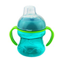 Feeding Bottles Cups for Babies Kids Water Milk Bottle Soft Mouth Baby Feeding Bottle Infant Training With Handle(Blue)