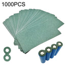 1000 PCS 18650 Li-ion Battery Barley Paper Power Switch Battery Insulation Gasket, Two Couplets Hollowed Version