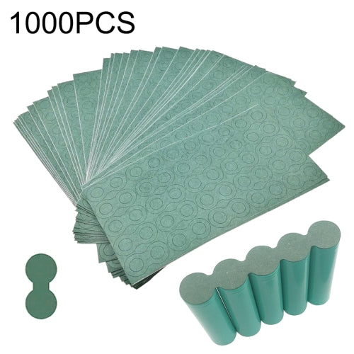 1000 PCS 18650 Li-ion Battery Barley Paper Power Switch Battery Insulation Gasket, Two Couplets Solid Version