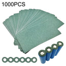 1000 PCS 18650 Li-ion Battery Barley Paper Power Switch Battery Insulation Gasket, Six Couplets Hollowed Version