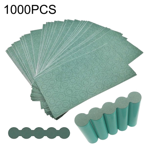1000 PCS 18650 Li-ion Battery Barley Paper Power Switch Battery Insulation Gasket, Quintuplet Solid Version