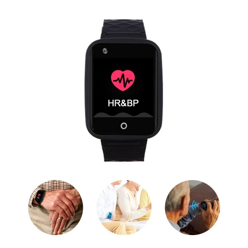 REACHFAR RF-V46-A GPS Smart Tracker WatchBand, Support SOS / Camera / Health Management / 4G LTE / Blood Pressure / Heart Rate(Black)