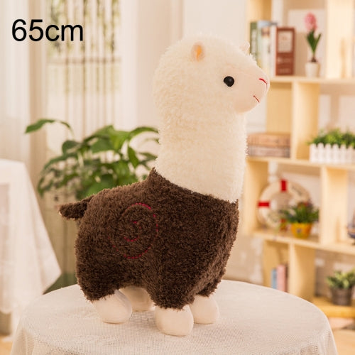 65cm Grass Mud Horse Alpaca Doll Pillow Doll Plush Toy (Brown)