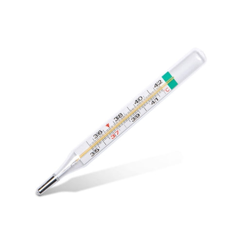 Mercury-free Scale Household Adult Kids Armpit Oral Glass Thermometer, Temperature Range: 35 Degree C - 42 Degree C