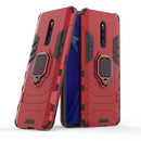 PC + TPU Shockproof Protective Case for VIVO X27 Pro, with Magnetic Ring Holder(Red)