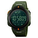 SKMEI 1301 Multifunction 50m Waterproof Sports Bluetooth Smart Watch, Compatible with Android & iOS System(Army Green)