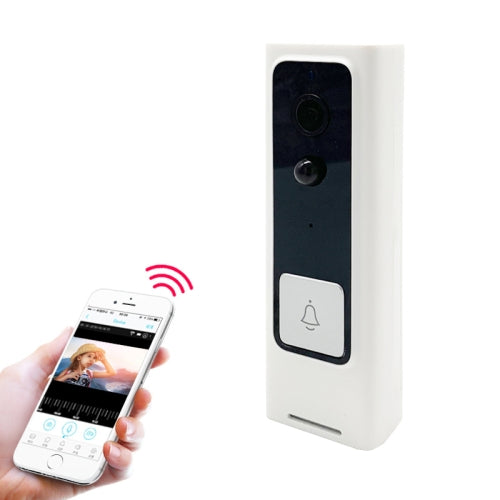 M200B WiFi Intelligent Square Button Video Doorbell, Support Infrared Motion Detection & Adaptive Rate & Two-way Intercom & Remote / PIR Wakeup(White)