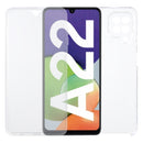 For Samsung Galaxy A22 4G PC+TPU Ultra-Thin Double-Sided All-Inclusive Transparent Case