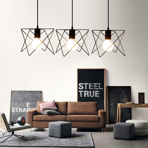 YWXLight Home Decoration Simple Personality Black Metal Pendant Lights (Warm White)