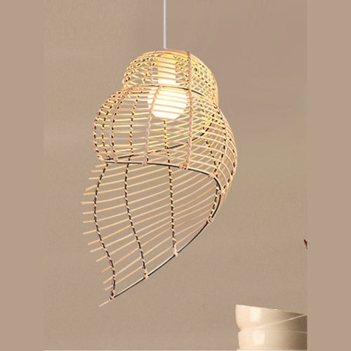 YWXLight Home Decoration Home Lighting Personality Creative Pastoral Wind Grass Vine Weaving Conch Pendant Light (Primary Color)