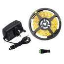 YWXLight UK Plug LED Strip Lamp 300led 5M 2835 SMD NO-Waterproof IP20(Warm White)